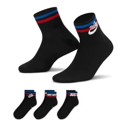 Men's Nike 3-Pack Everyday Essential Ankle Socks 10 Men's Nike 3-Pack Everyday Essential Ankle Socks -Workout Clothes Sales Store 5593524 ALT2