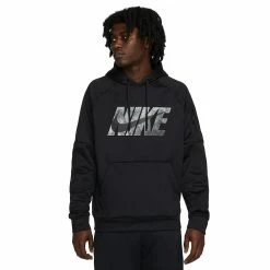 Big & Tall Nike Therma-FIT Pullover Hoodie -Workout Clothes Sales Store 5597148 Black