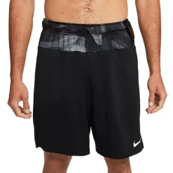 Big & Tall Nike Dri-FIT Camo Knit Training Shorts -Workout Clothes Sales Store 5608503 Black
