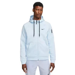 Big & Tall Nike Therma-FIT Full-Zip Fleece Hoodie -Workout Clothes Sales Store 5608594 Celestine Blue