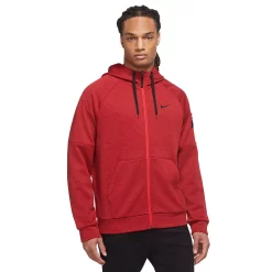 Big & Tall Nike Therma-FIT Full-Zip Fleece Hoodie -Workout Clothes Sales Store 5608594 Team Red