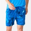 Men's Tek Gear® Printed Woven Shorts -Workout Clothes Sales Store 5614368 Indigo Bold Strokes