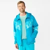 Men's Tek Gear® Windbreaker Jacket -Workout Clothes Sales Store 5614924 Teal Vertical Dye