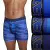Men's Jockey 3-Pack Active Microfiber 5" Boxer Briefs -Workout Clothes Sales Store 5615201 Blue Camo Black