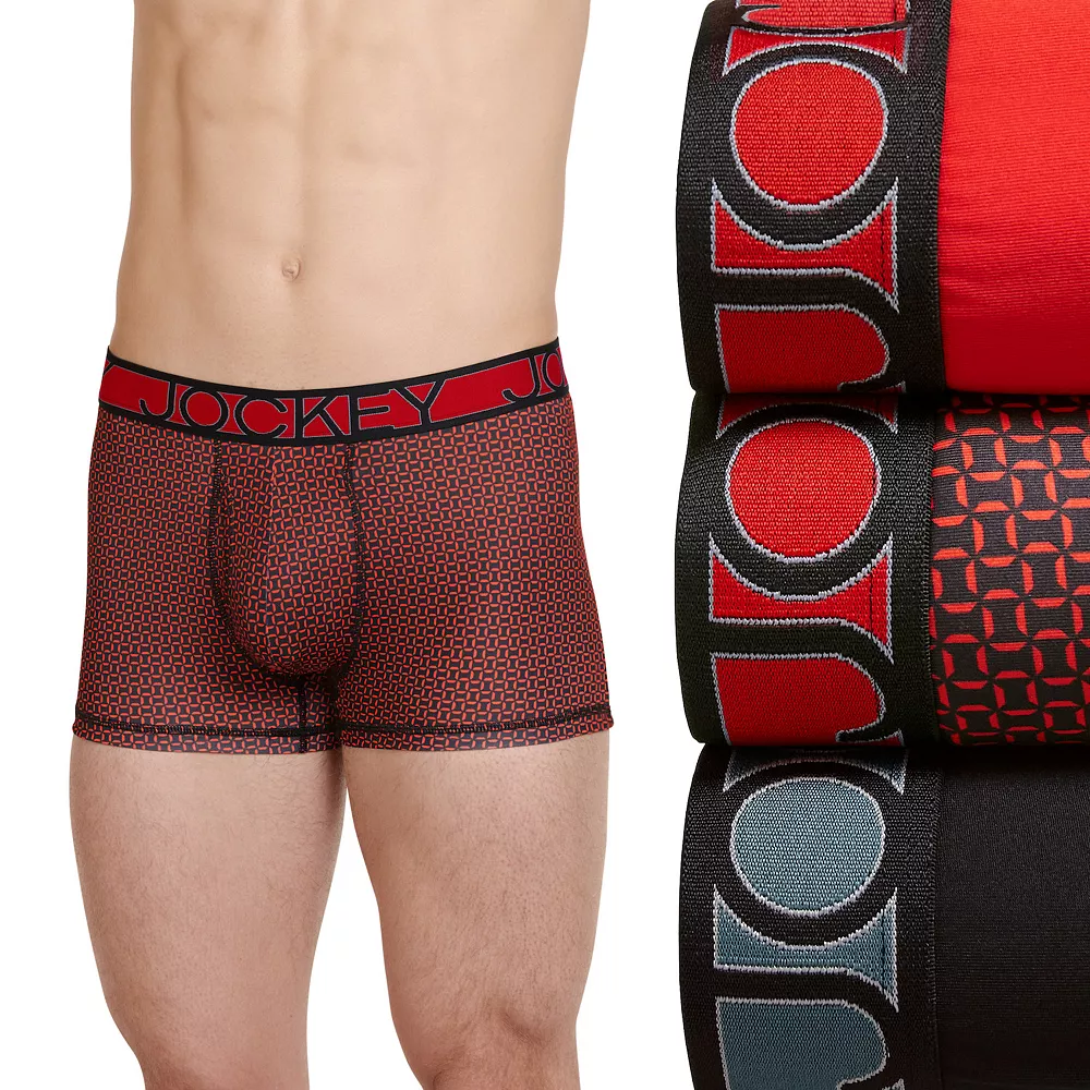 Men's Jockey 3-Pack Active Microfiber 2.5" Trunk Briefs 4 Men's Jockey 3-Pack Active Microfiber 2.5" Trunk Briefs - Image 2