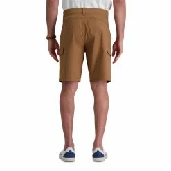 Big & Tall Haggar The Active Series Straight-Leg Flat-Front Trek Cargo Shorts -Workout Clothes Sales Store 5618887 ALT