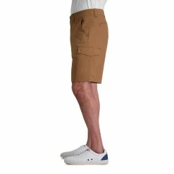 Big & Tall Haggar The Active Series Straight-Leg Flat-Front Trek Cargo Shorts -Workout Clothes Sales Store 5618887 ALT2