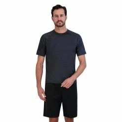 Men's ZeroXposur Island Swim Tee -Workout Clothes Sales Store 5627092 Black