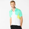 Men's Tek Gear® Colorblock Polo 1 Men's Tek Gear® Colorblock Polo -Workout Clothes Sales Store 5662292 Aqua Stone
