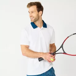 Men's Tek Gear® Tennis Polo -Workout Clothes Sales Store 5667782 Retro White