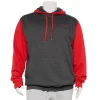 Big & Tall Champion® Colorblock Fleece Hoodie -Workout Clothes Sales Store 5667791 Charcoal Red