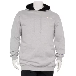 Big & Tall Champion® Powerblend Fleece Hoodie -Workout Clothes Sales Store 5667796 Oxford Gray