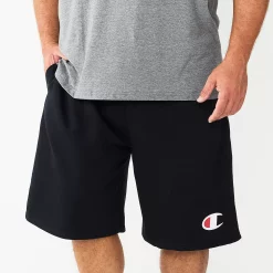 Big & Tall Champion® Powerblend Shorts -Workout Clothes Sales Store 5667829 Black