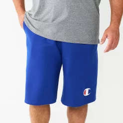 Big & Tall Champion® Powerblend Shorts -Workout Clothes Sales Store 5667829 Valiant Blue