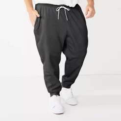 Big & Tall Tek Gear® Performance Fleece Joggers -Workout Clothes Sales Store 5668660 Black Hawk