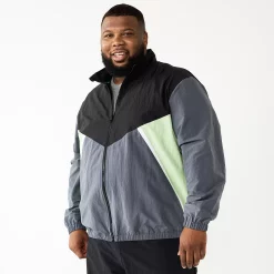 Big & Tall Tek Gear® Warm-Up Jacket -Workout Clothes Sales Store 5669563 Mint Grey Black