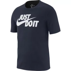 Men's Nike "Just Do It" Logo Tee -Workout Clothes Sales Store 5721511 Obsidian White