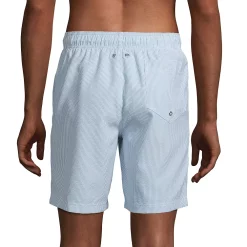 Men's Lands' End 8" Seersucker Volley Swim Trunks -Workout Clothes Sales Store 5744089 ALT