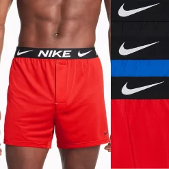 Men's Nike Dri-FIT Essential 3-Pack Boxers -Workout Clothes Sales Store 5760602 Game Royal