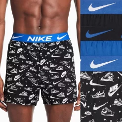 Men's Nike Dri-FIT Essential 3-Pack Boxers -Workout Clothes Sales Store 5760602 Sneaker Sketch Print