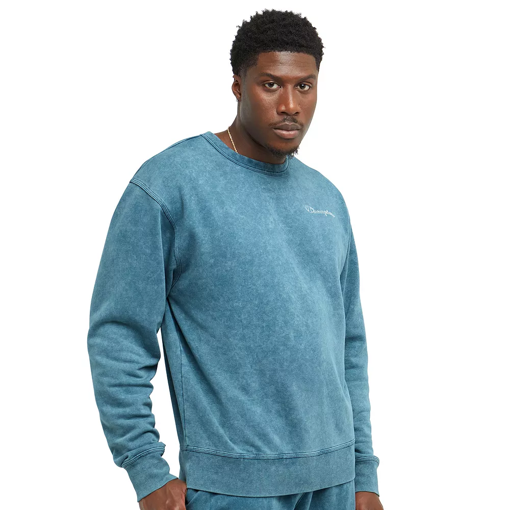 Men's Champion® Acid Wash Crewneck Sweatshirt 3 Men's Champion® Acid Wash Crewneck Sweatshirt