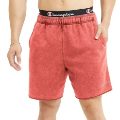 Men's Champion® 7-in. Acid Wash Fleece Shorts -Workout Clothes Sales Store 5775403 Acid Wash Solar Crimso