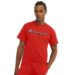Men's Champion® Classic Graphic Tee -Workout Clothes Sales Store 5779679 Solar Crimson