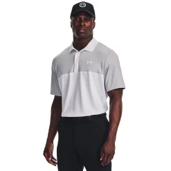 Men's Under Armour Performance 3.0 Blocked Polo -Workout Clothes Sales Store 5783427 Halo Gray