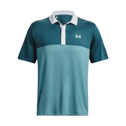 Men's Under Armour Performance 3.0 Blocked Polo -Workout Clothes Sales Store 5783427 Static Blue