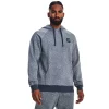 Men's Under Armour Rival Fleece Printed Hoodie -Workout Clothes Sales Store 5798197 Harbor Blue