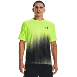 Big & Tall Under Armour Fade Tech Tee -Workout Clothes Sales Store 5799744 Lime Surge