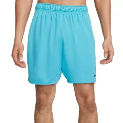 Men's Nike Dri-FIT Totality Men's 7-in. Unlined Knit Fitness Shorts -Workout Clothes Sales Store 5808550 Baltic Blue