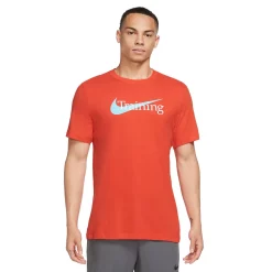 Men's Nike Dri-FIT Swoosh Training Tee -Workout Clothes Sales Store 5830842 Picante Red