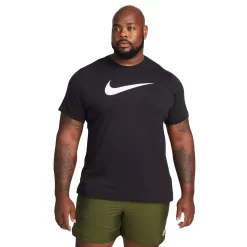 Big & Tall Nike Sportswear Swoosh Tee -Workout Clothes Sales Store 5847447 Black