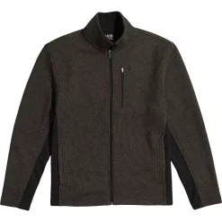 Big & Tall IZOD Shaker Fleece Jacket -Workout Clothes Sales Store 5850564 ALT2