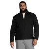 Big & Tall IZOD Shaker Fleece Jacket -Workout Clothes Sales Store 5850564 Black