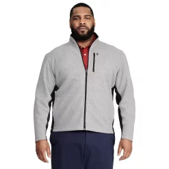 Big & Tall IZOD Shaker Fleece Jacket -Workout Clothes Sales Store 5850564 Light Grey Heather