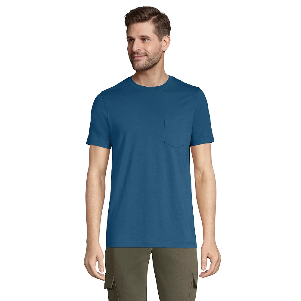 Men's Lands' End Supima Pocket Tee 6 Men's Lands' End Supima Pocket Tee - Image 4