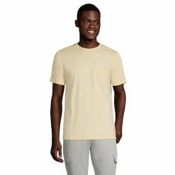 Men's Lands' End Supima Pocket Tee 15 Men's Lands' End Supima Pocket Tee -Workout Clothes Sales Store 5919021 Golden Candle Light