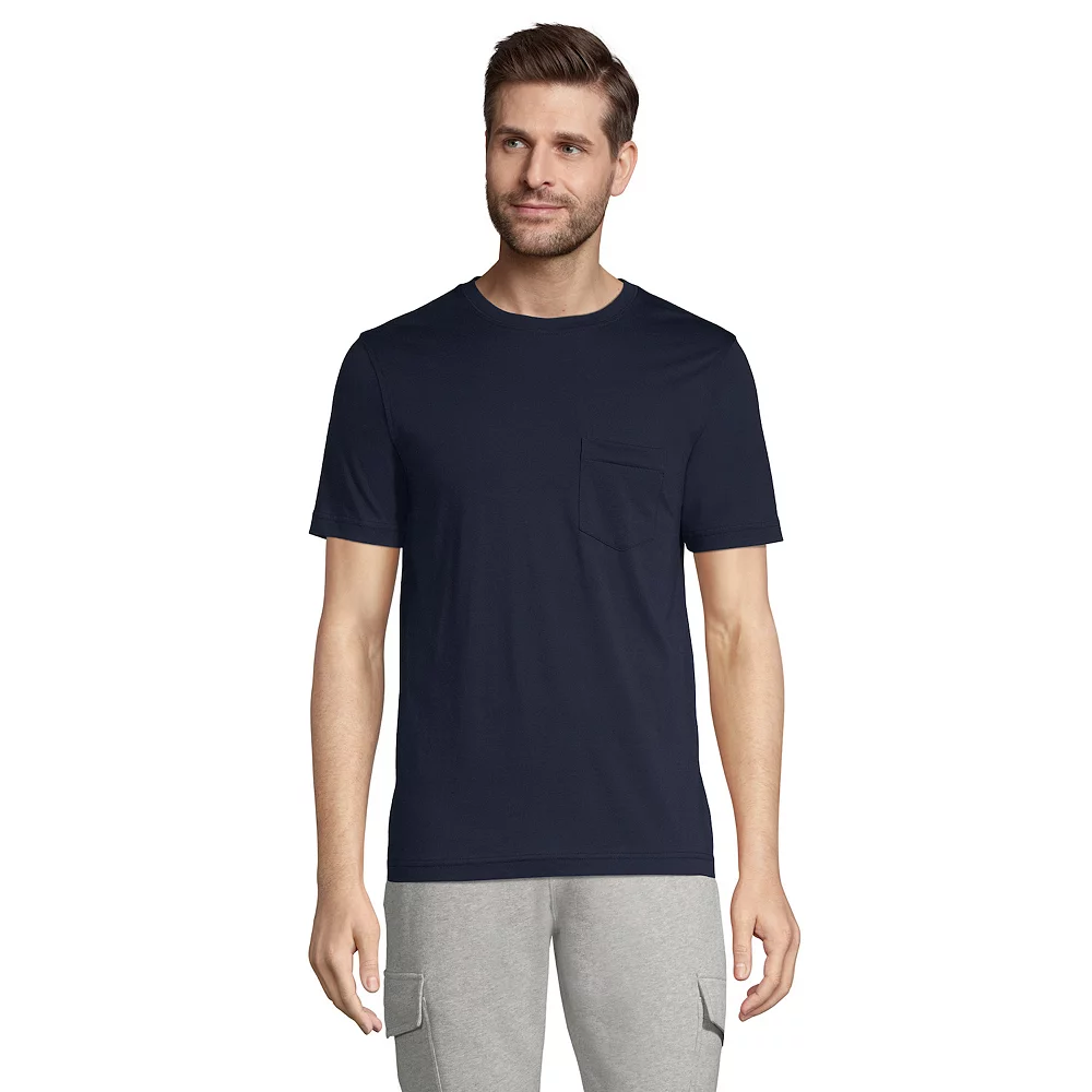 Men's Lands' End Supima Pocket Tee 8 Men's Lands' End Supima Pocket Tee - Image 6