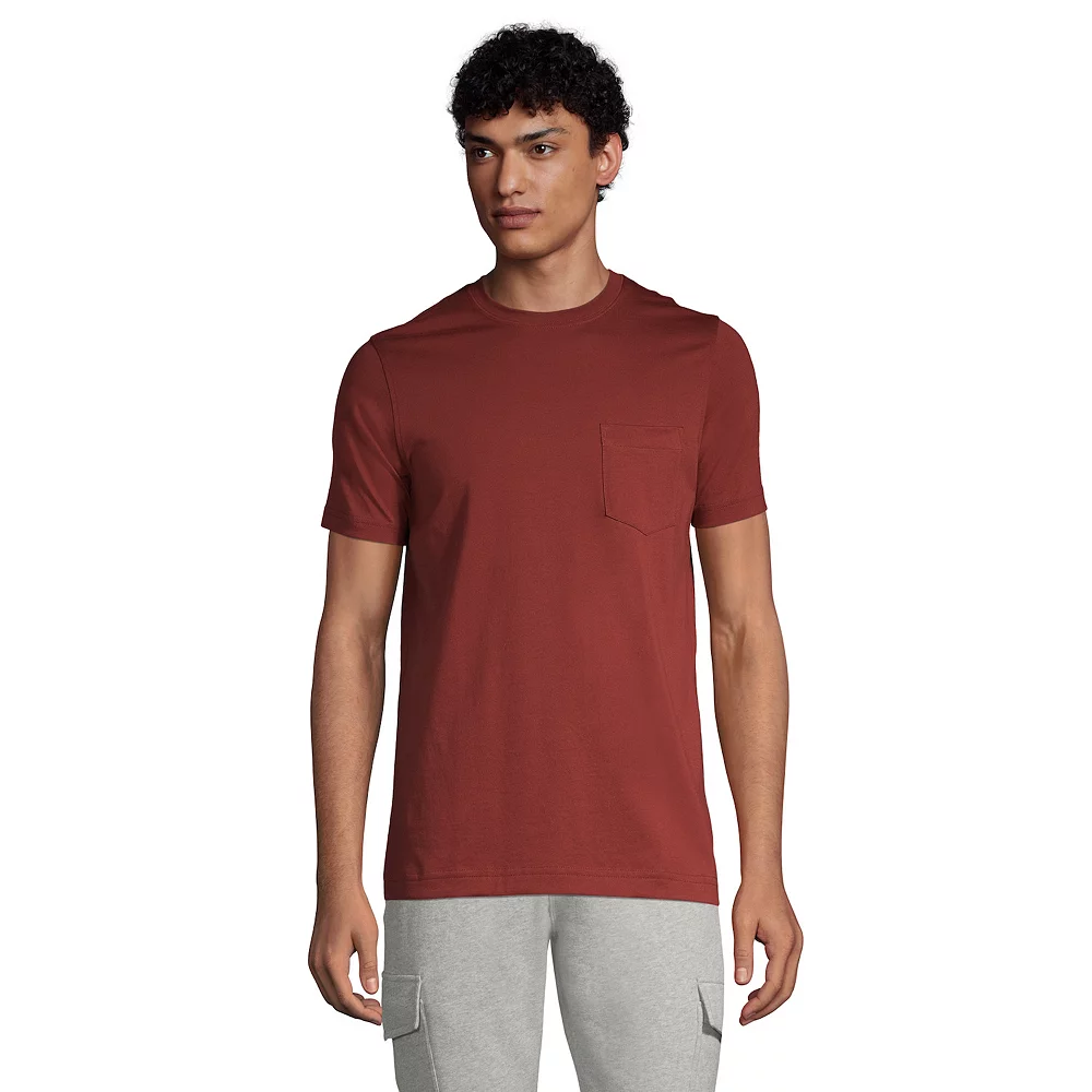 Men's Lands' End Supima Pocket Tee 10 Men's Lands' End Supima Pocket Tee - Image 8