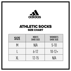 Men's adidas Cushioned 3.0 3-Pack Quarter Socks -Workout Clothes Sales Store 5920215 ALT6