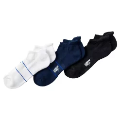 Men's Lands' End 3-Pack Performance Ankle Socks 12 Men's Lands' End 3-Pack Performance Ankle Socks -Workout Clothes Sales Store 5978065 White Black Navy Pk