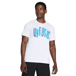 Men's Nike Hyper Dry Graphic Tee -Workout Clothes Sales Store 6037549 White
