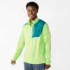 Men's Tek Gear® Mixed Media Pullover -Workout Clothes Sales Store 6119976 Awakening Green