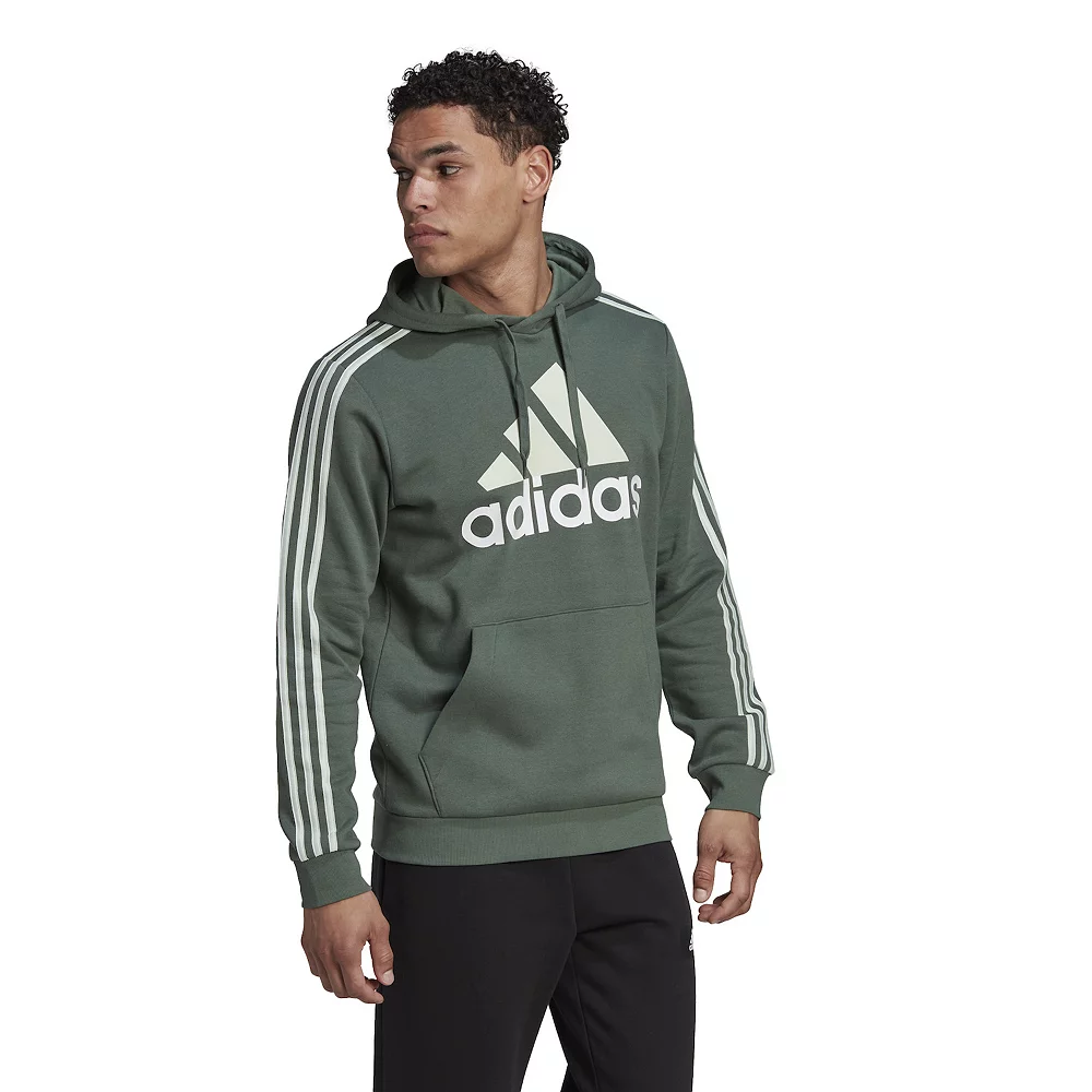Big & Tall adidas Essential 3-Stripes Badge of Sport Hoodie 8 Big & Tall adidas Essential 3-Stripes Badge of Sport Hoodie - Image 6