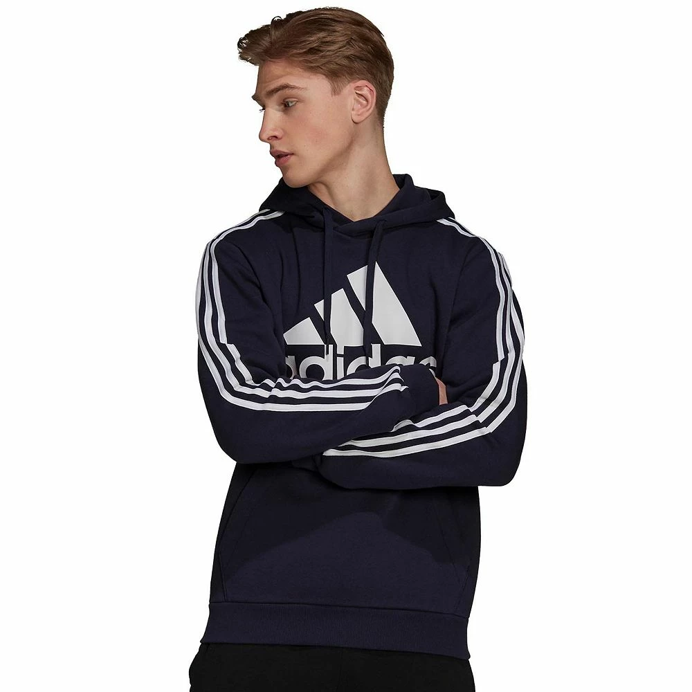 Big & Tall adidas Essential 3-Stripes Badge of Sport Hoodie 3 Big & Tall adidas Essential 3-Stripes Badge of Sport Hoodie