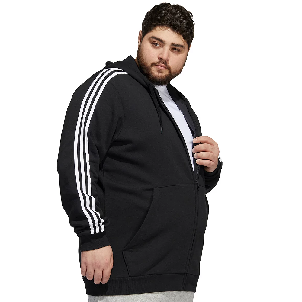 Big & Tall adidas Essential Fleece Full-Zip Hoodie 11 Big & Tall adidas Essential Fleece Full-Zip Hoodie - Image 9