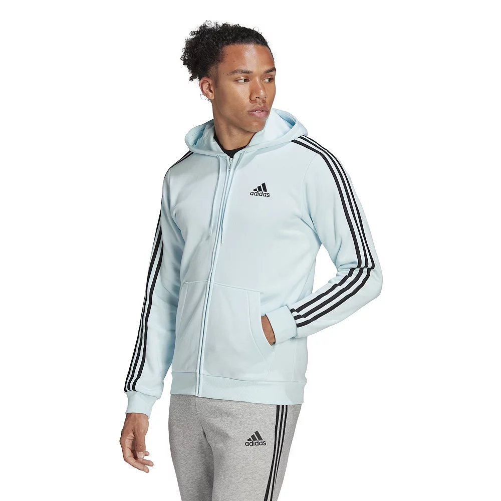Big & Tall adidas Essential Fleece Full-Zip Hoodie 7 Big & Tall adidas Essential Fleece Full-Zip Hoodie - Image 5