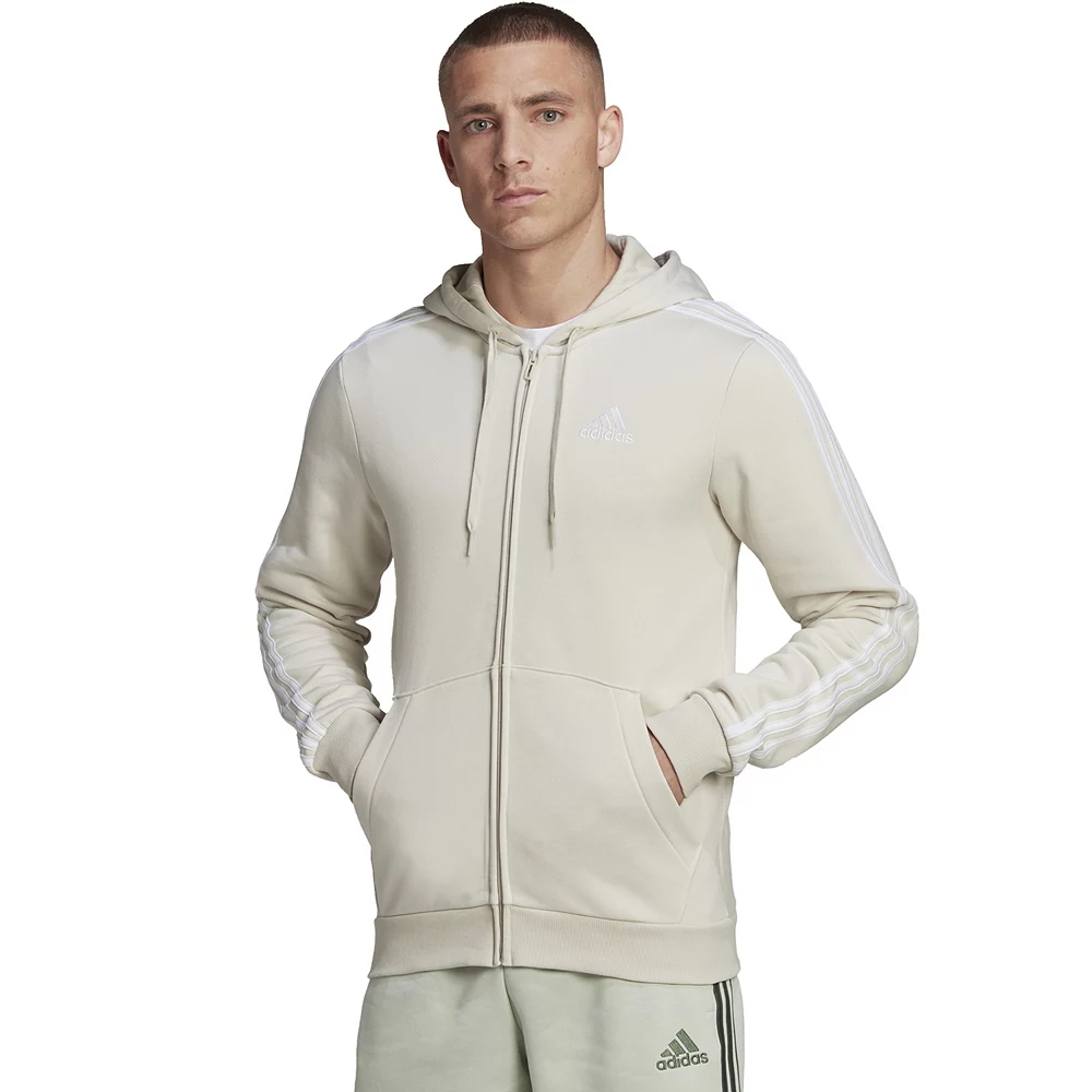 Big & Tall adidas Essential Fleece Full-Zip Hoodie 6 Big & Tall adidas Essential Fleece Full-Zip Hoodie - Image 4